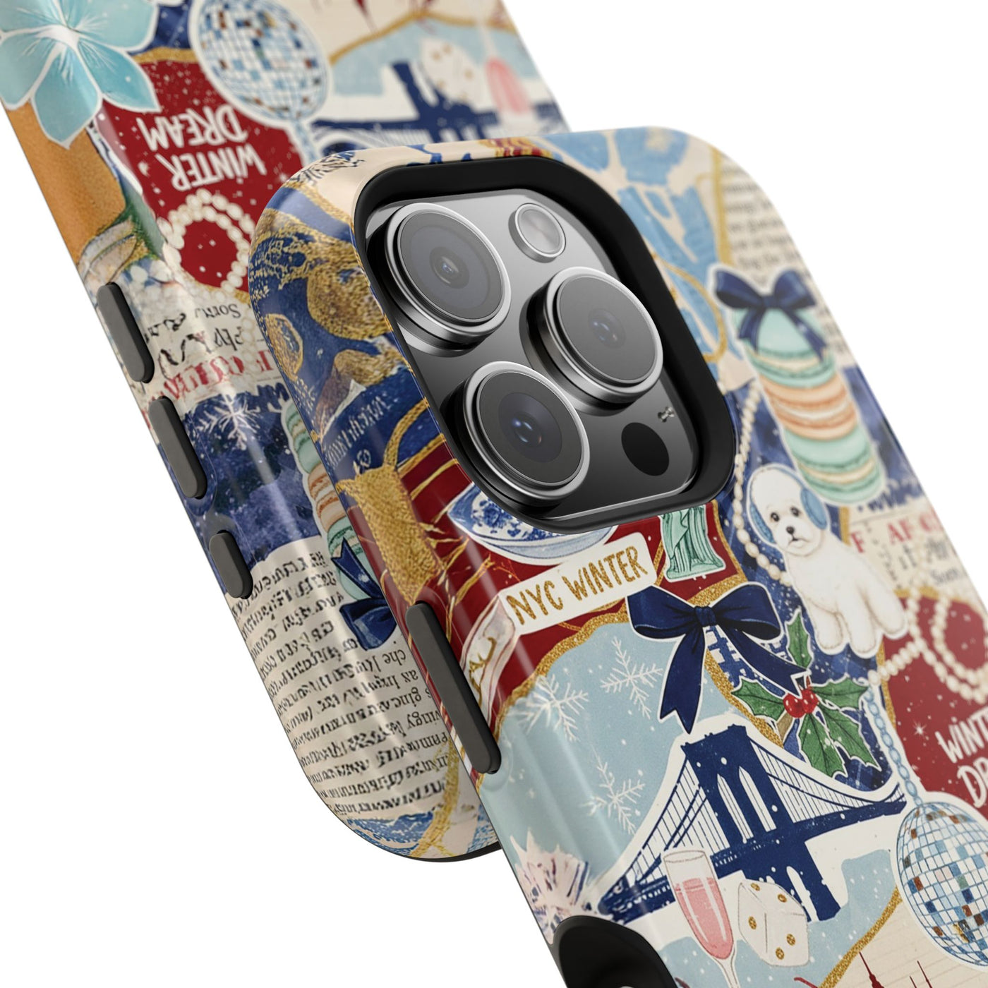 New York Winter Coquette Collage Tough Magsafe Cute Phone Cases for Iphone | iPhone 17 Pro Max Case, Iphone 16, Iphone 15 14 13 12 11 10 9