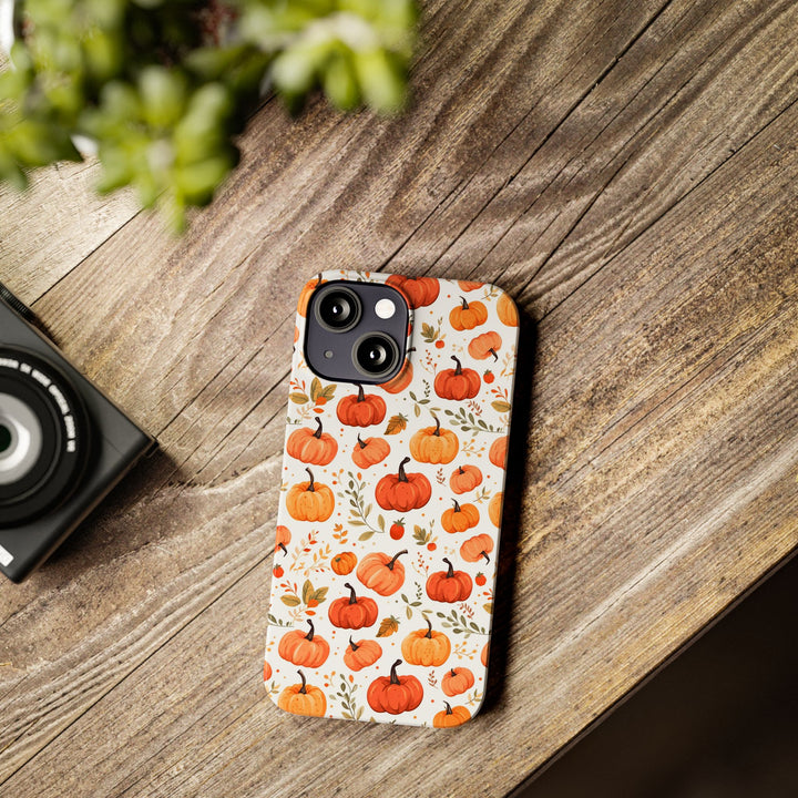 Slim Fall Autumn Pumpkins Gift for Her Cute Phone Cases for Iphone 16 | iPhone 15 Case | iPhone 15 Pro Max Case, Iphone 14, Iphone 14 Pro Max, Iphone 13, Slim - Studio40ParkLane