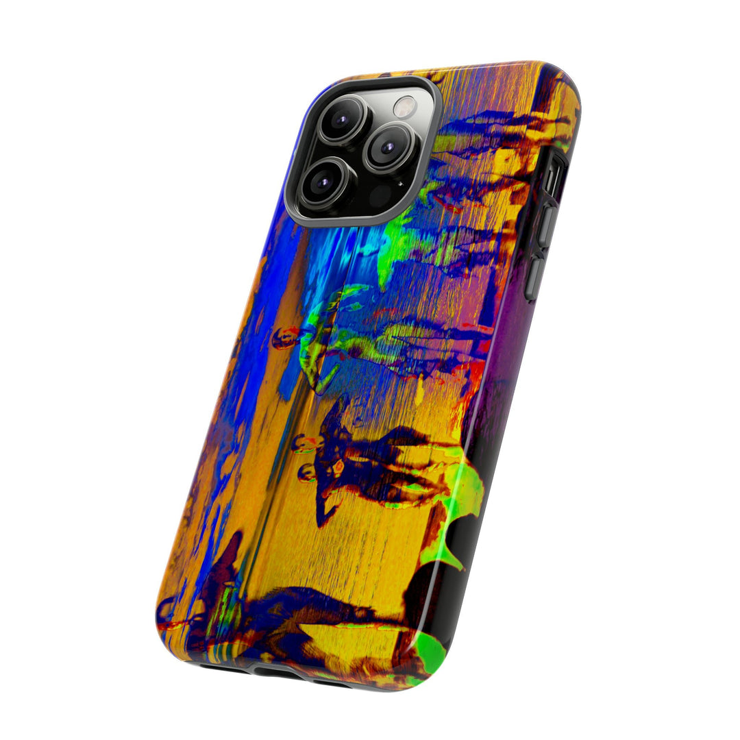 Cute IPhone Case | iPhone 15 Case | iPhone 15 Pro Max Case, Iphone 14 Case, Iphone 14 Pro Max Case IPhone Case for Art Lovers, Sunset Dance Blue Yellow - Studio40ParkLane
