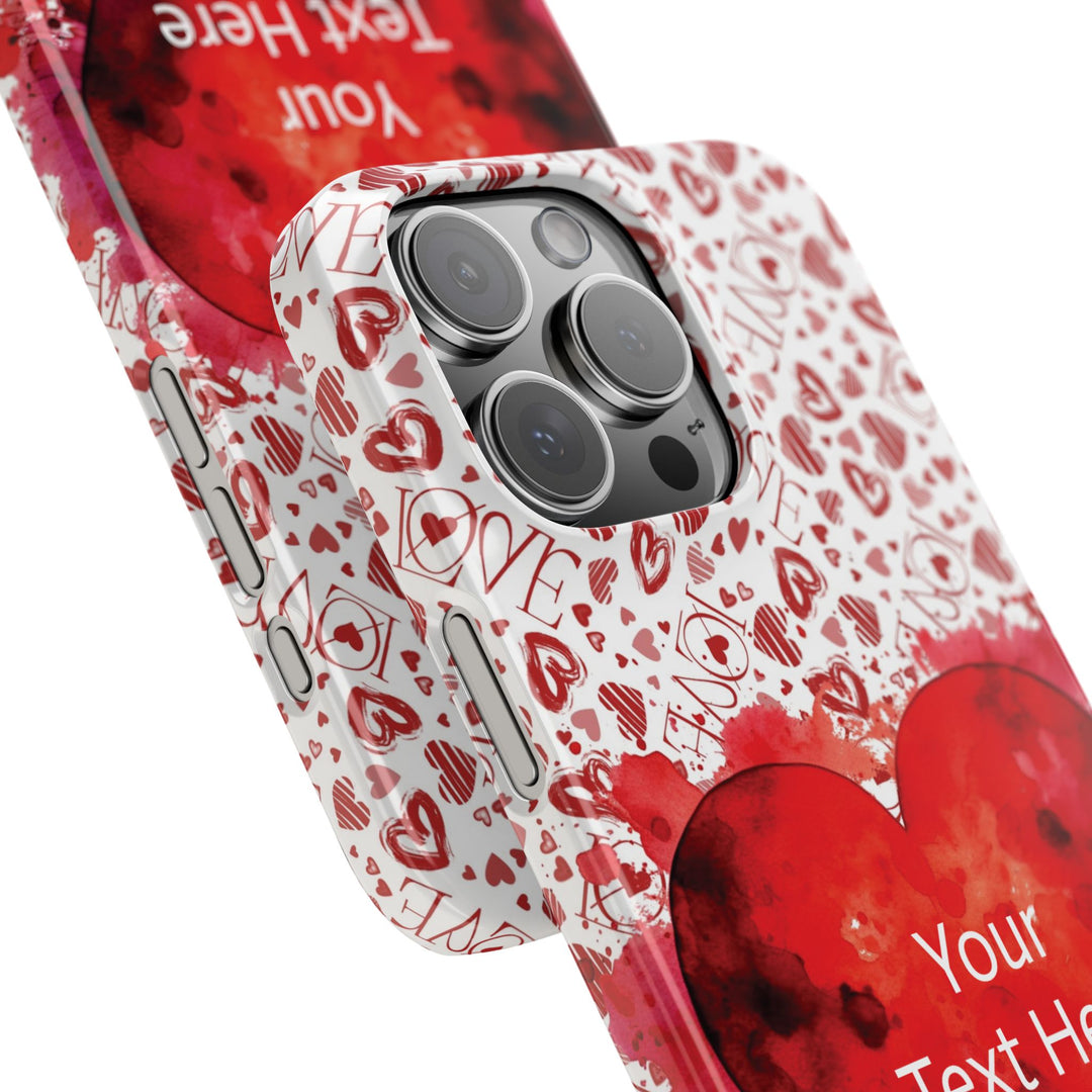 Slim Cute Phone Cases for Iphone - | iPhone 15 Case | iPhone 15 Pro Max Case, Iphone 14 Case, Iphone 14 Pro Max, Iphone 13, Valentine Hearts Love - Studio40ParkLane