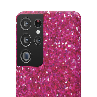 Snap Non-Glitter Muted Pink Play on "Faux" Glitter Effect Cute Phone Cases for Samsung and Iphone, 16, 15, 14, S24, S23, S22, S21, S20, Plus and Ultra