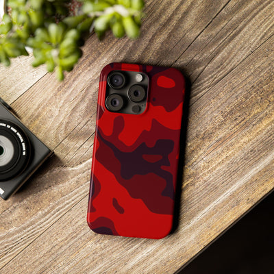 Slim Cute iPhone Cases - | iPhone 15 Case | iPhone 15 Pro Max Case, Iphone 14 Case, Iphone 14 Pro Max, Iphone 13, Red Camo Camouflage