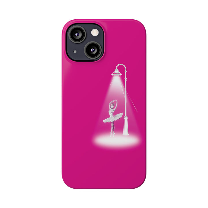 Slim Pink Ballet Dancer Spotlight Gift for Her Cute Phone Cases for Iphone 16 Pro Max | iPhone 15 Case | iPhone 15 Pro Max Case, Iphone 14, 13, 12, 11, 10, 8, 7 - Studio40ParkLane