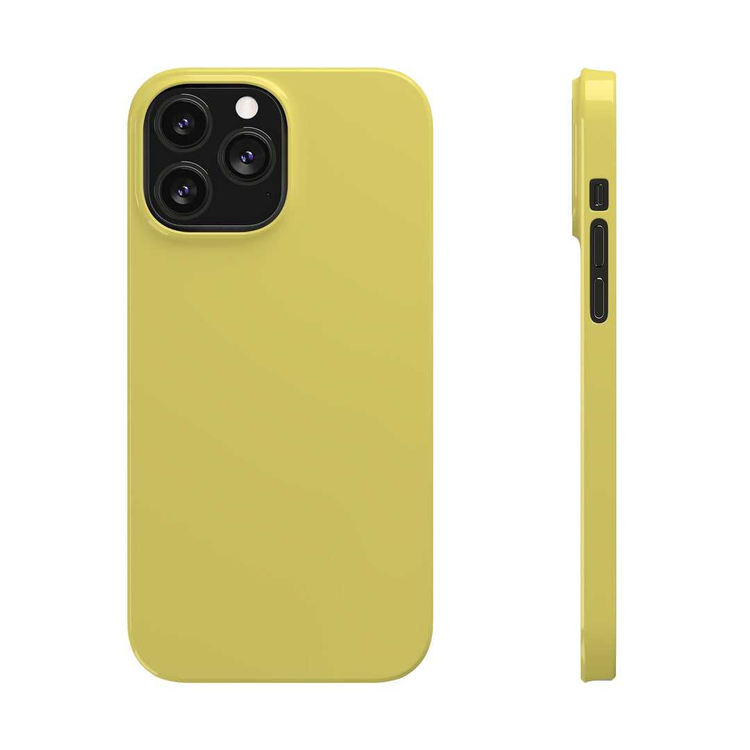Slim Light Yellow Gift for Her Aesthetic Cute Phone Case for Iphone 16 - | iPhone 15 Pro Max Case | iPhone 14 Case 13 12 11 10 9 8 7 - Studio40ParkLane