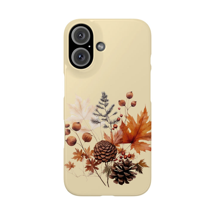 Slim Fall Leaves Foliage Cute Phone Cases for Iphone 16 | iPhone 15 Case | iPhone 15 Pro Max Case, Iphone 14, Iphone 14 Pro Max, Iphone 13, Slim Mom Dad Gift - Studio40ParkLane