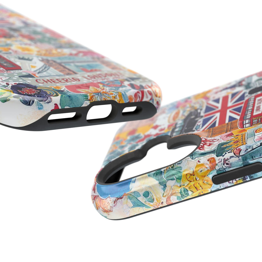 London England Coquette Collage Tough Magsafe Cute Phone Cases for Iphone | iPhone 17 Pro Max Case, Iphone 16, Iphone 15 14 13 12 11 10 9 - Studio40ParkLane