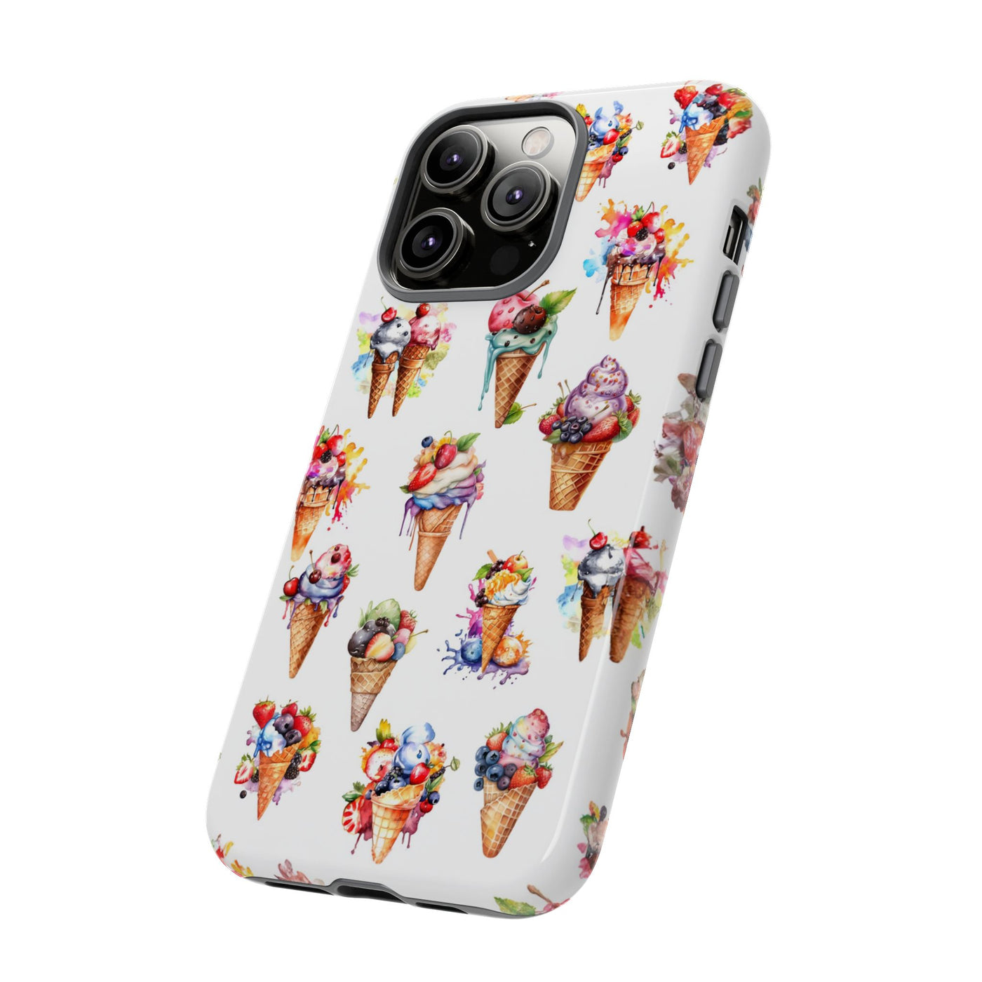 Impact Resistant, Summer Icecream, Cute Phone Cases for Samsung S24, S23, S22, S21, IPhone 15 pro, Iphone 14 pro, Iphone 13 IPhone 12, Iphone 11