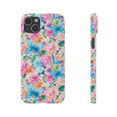 Slim Butterflies Flowers Gift for Her Cute Phone Cases for Iphone 16 Pro Max | iPhone 15 Case | iPhone 15 Pro Max Case, Iphone 14, 13, 12, 11, 10, 8, 7