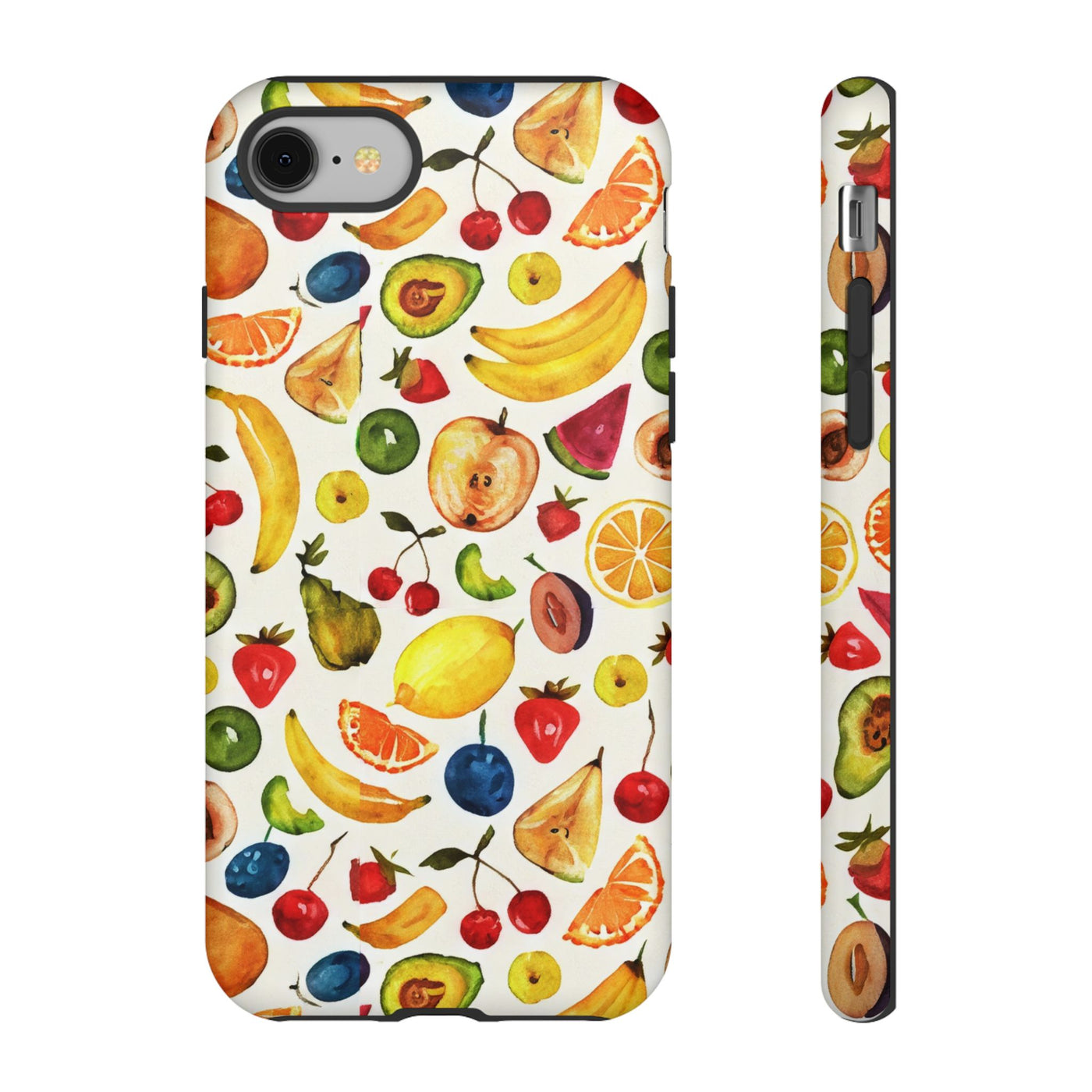 Impact Resistant, Mixed Fruits, Cute Phone Cases for Samsung S24, S23, S22, S21, IPhone 15 pro Iphone 14 pro Iphone 13 IPhone 12 Iphone 11