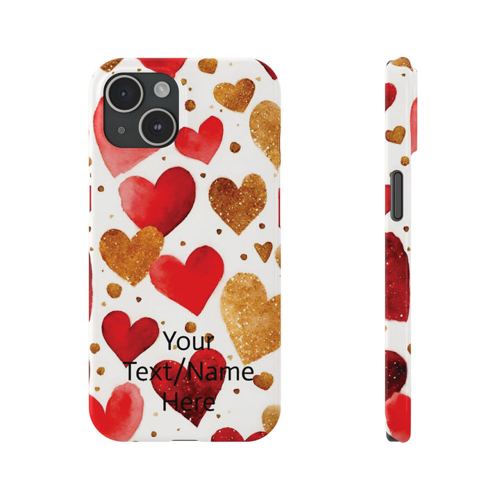 Slim Custom Personalized Valentine Love Gift for Her Cute Phone Cases for Iphone 16 Pro Max | iPhone 15 Case | iPhone 15 Pro Max Case, Iphone 14 - Studio40ParkLane