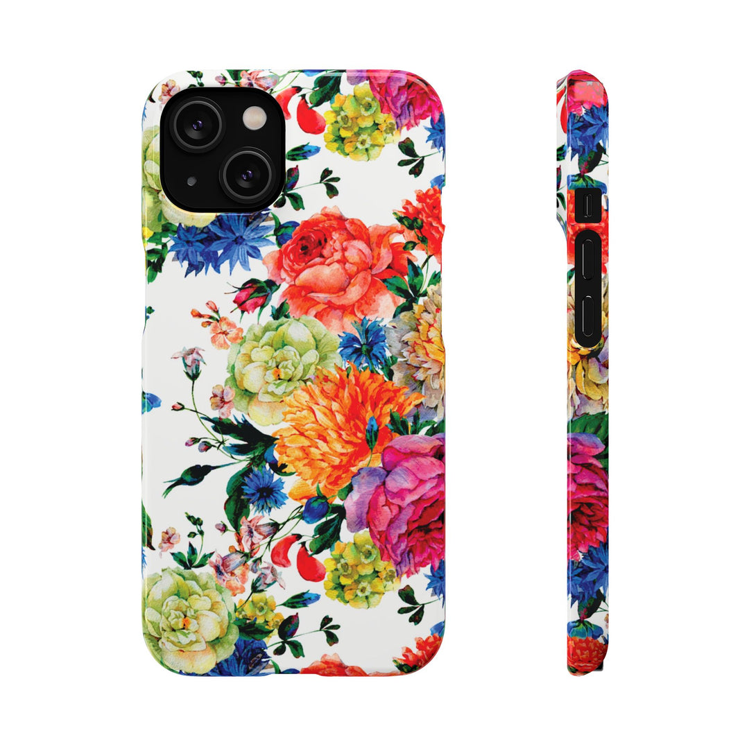 Sleek Snap Colorful Flowers Cute Phone Case for iPhone 16 15 14 13 12 11 X Xs Max Xr Pro Plus Samsung Galaxy S24 S23 S22 S21 S20 Note Ultra