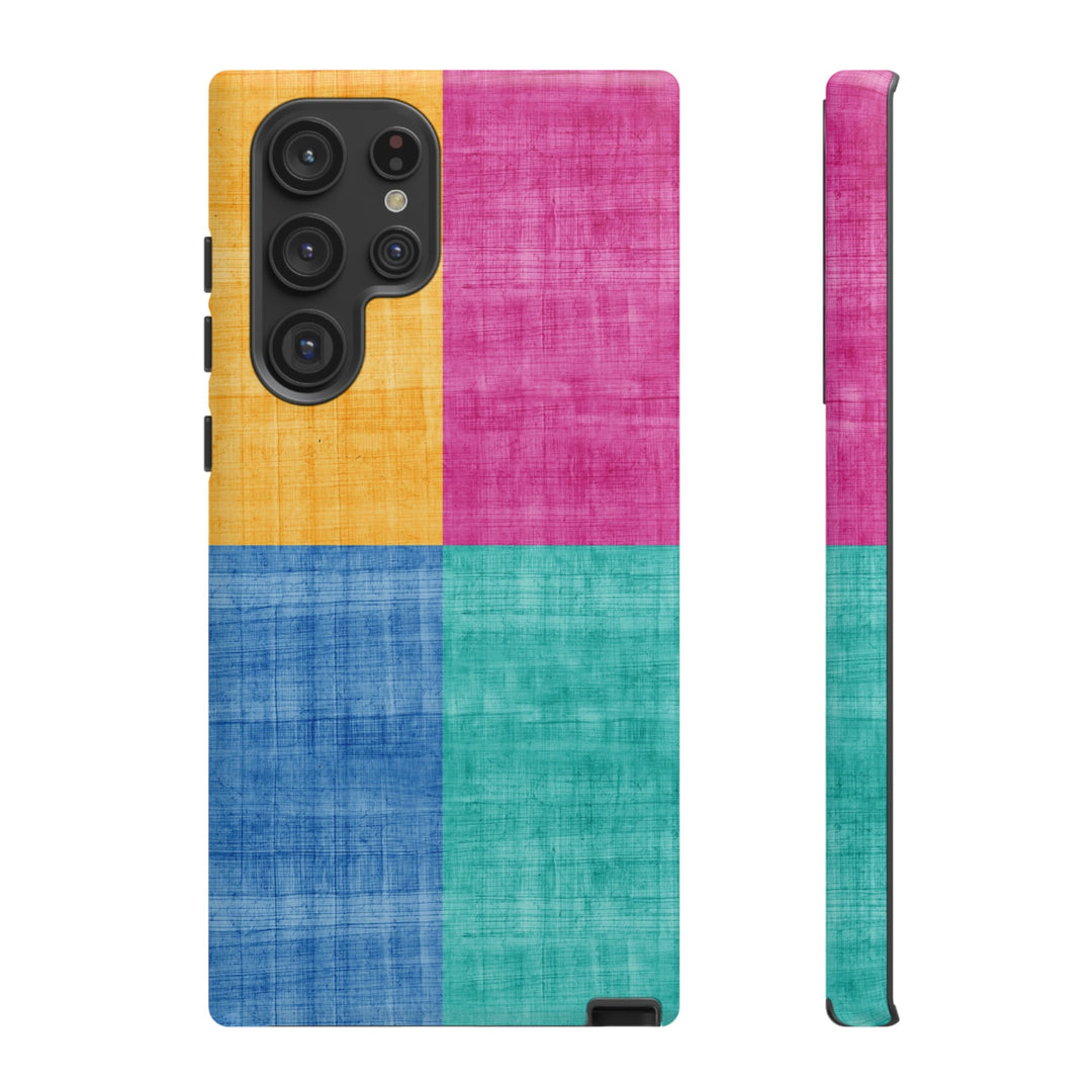 Impact Resistant, Colored Shapes, Cute Phone Cases for Samsung S24, S23, S22, S21, IPhone 15 pro Iphone 14 pro Iphone 13 IPhone 12 Iphone 11 - Studio40ParkLane