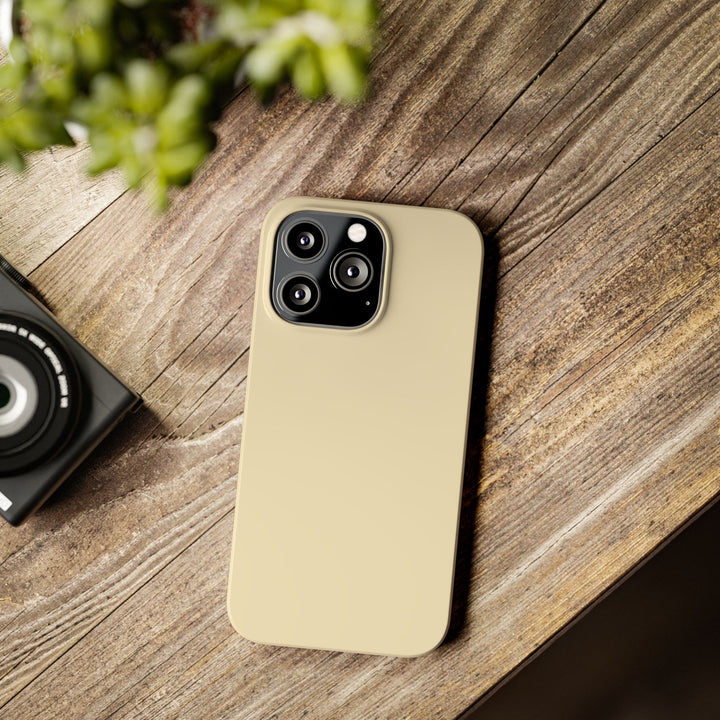 Slim Pale Yellow Gift for Her Aesthetic Cute Phone Case for Iphone 16 - | iPhone 15 Pro Max Case | iPhone 14 Case 13 12 11 10 9 8 7 - Studio40ParkLane