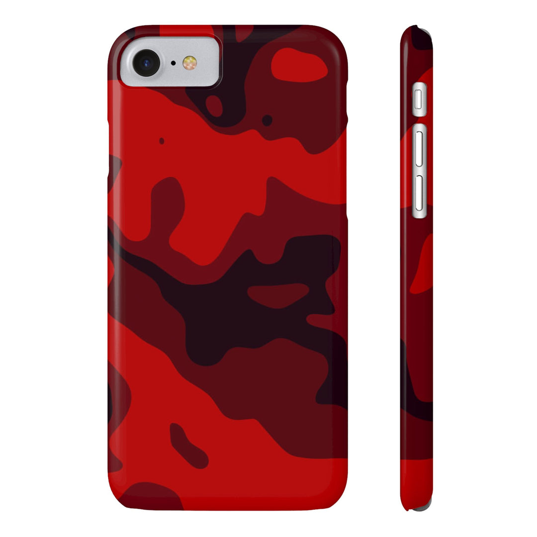 Slim Cute Phone Cases for Iphone - | iPhone 15 Case | iPhone 15 Pro Max Case, Iphone 14 Case, Iphone 14 Pro Max, Iphone 13, Red Camo Camouflage - Studio40ParkLane