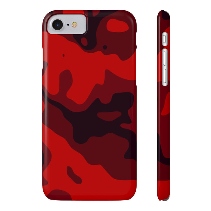 Slim Cute Phone Cases for Iphone - | iPhone 15 Case | iPhone 15 Pro Max Case, Iphone 14 Case, Iphone 14 Pro Max, Iphone 13, Red Camo Camouflage - Studio40ParkLane
