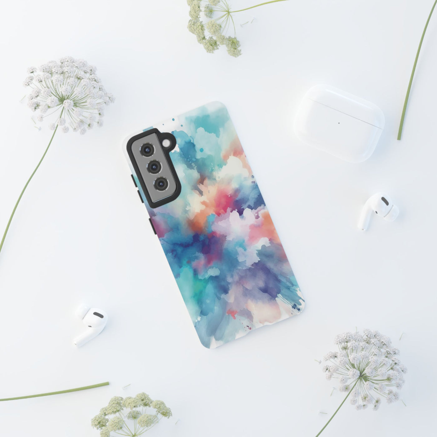 Premium Tough Paint Splash Gift for Her Cute Phone Cases for Samsung and Iphone, 16, 15, 14, S24, S23, S22, S21, S20, Plus, Ultra, Pro