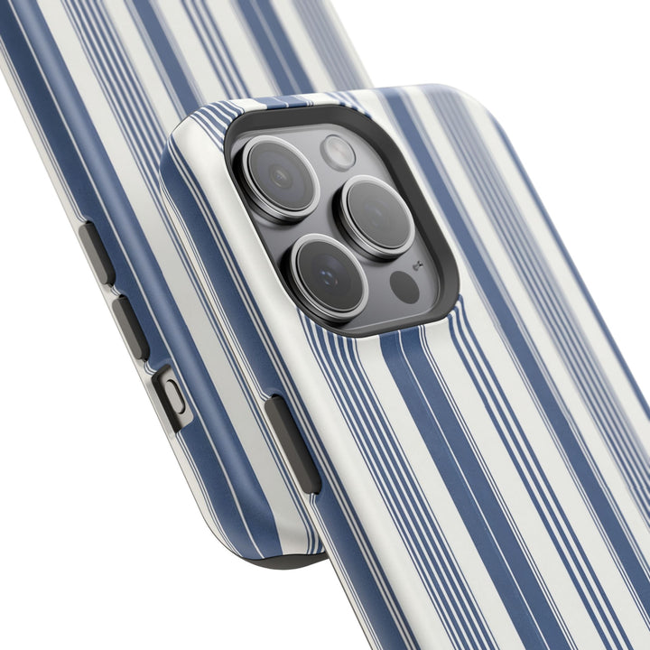 MagSafe Cute Phone Case, Coastal Striped Phone Case for iPhone 17 16 15 14 13 12 Pro Max, Samsung S26 S25 S24 Ultra case - Studio40ParkLane
