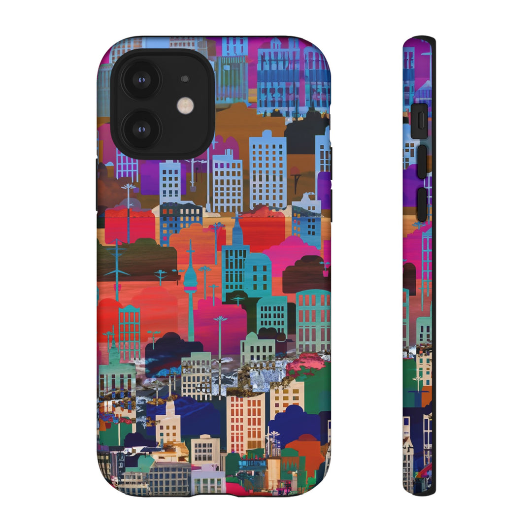 Cute Samsung Case | Cool Iphone Case | Summer City Skyline, Samsung S24, S23, S22, S21, IPhone 15 Case | Iphone 14 Case, Iphone 13 Case - Studio40ParkLane