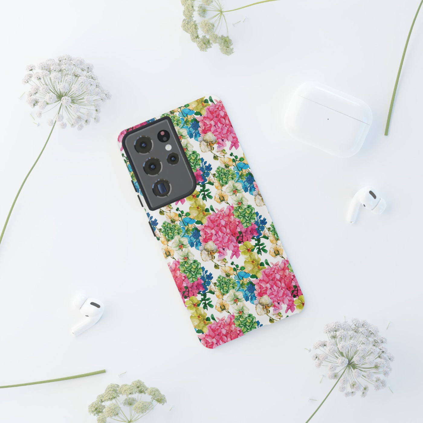 Premium Tough Spring Flowers Cute Phone Cases for Samsung S24, S23, S22, S21, S20, Plus and Ultra, Iphone 16 Pro Max,15, 14, 13, 12, 11, 10 - Studio40ParkLane