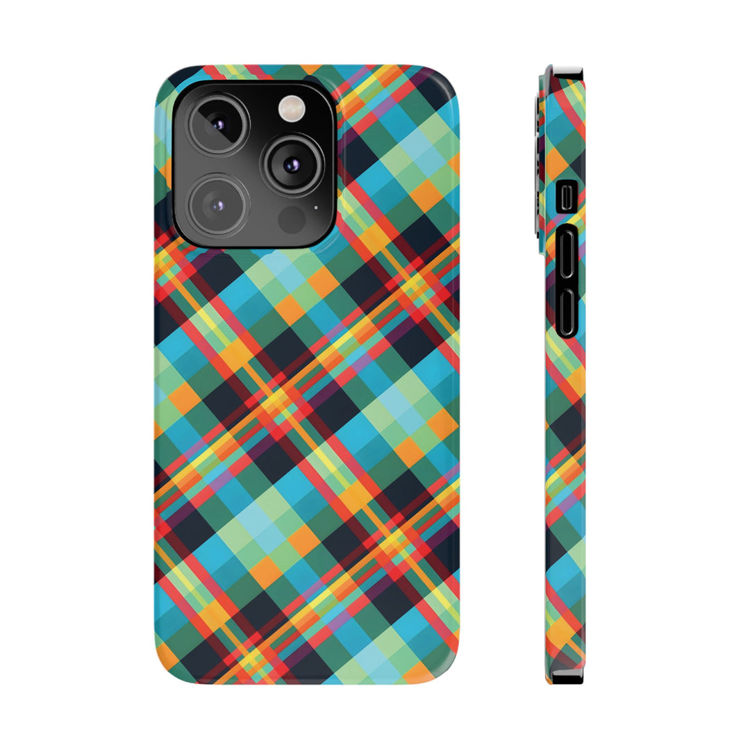 Slim Checkered Plaid Gift for Her Cute Phone Cases for Iphone 16 Pro Max | iPhone 15 Case | iPhone 15 Pro Max Case, Iphone 14, 13, 12, 11, 10, 8, 7 - Studio40ParkLane