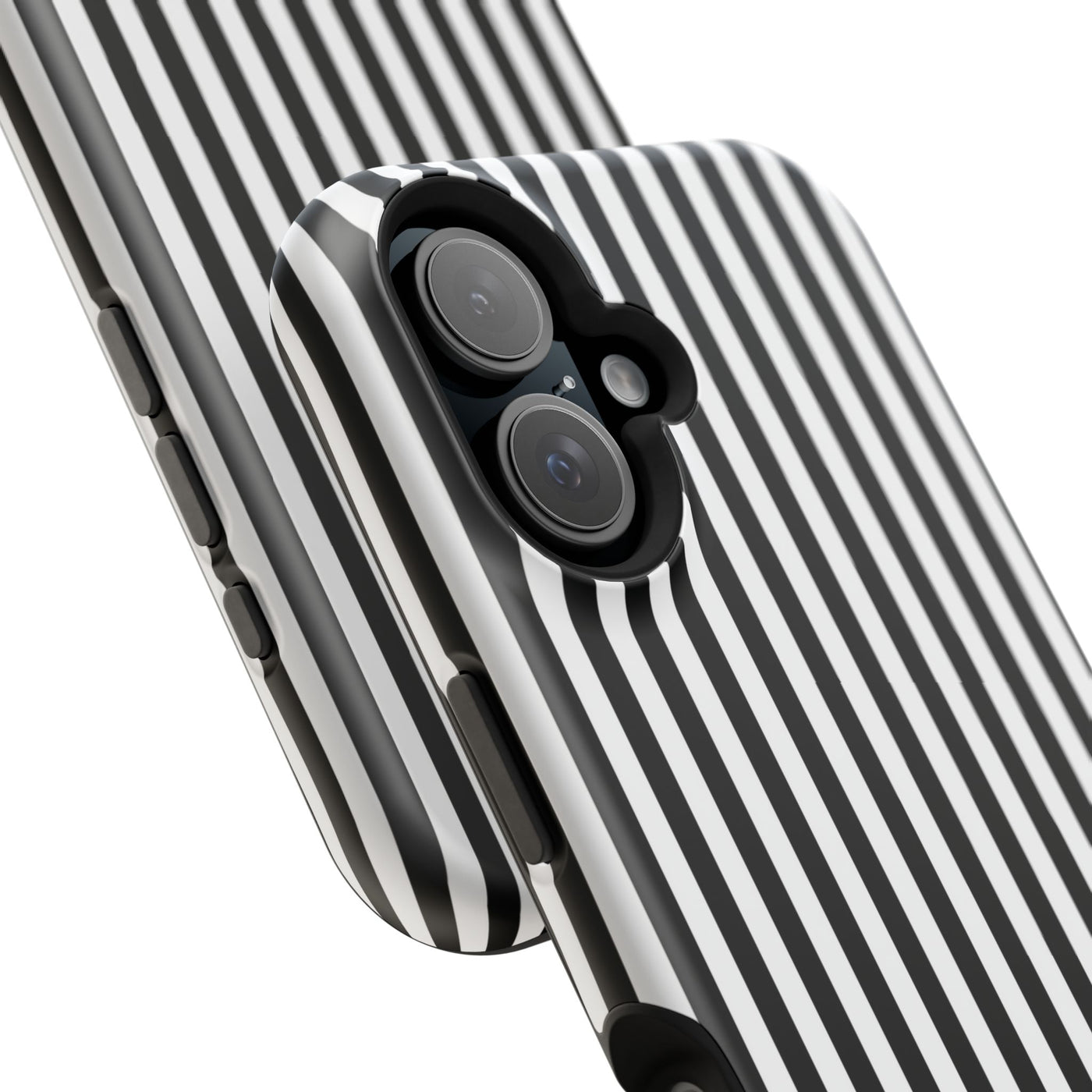 Custom Personalized Black White Striped Magsafe Phone Case for Iphone 17 - | iPhone 16 Pro Max Case | iPhone 15 Case Iphone 14 13 12 11 10 - Studio40ParkLane