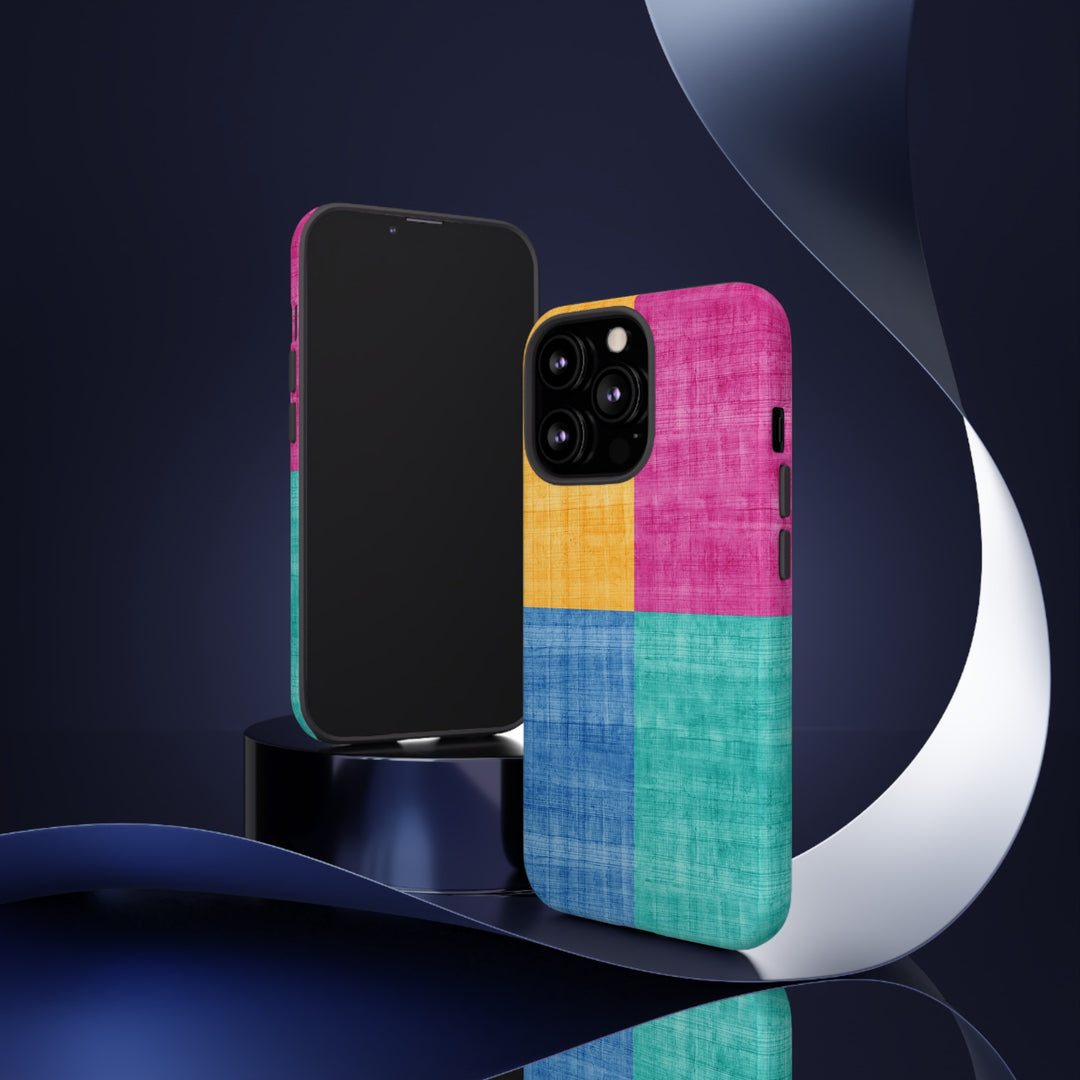 Impact Resistant, Colored Shapes, Cute Phone Cases for Samsung S24, S23, S22, S21, IPhone 15 pro Iphone 14 pro Iphone 13 IPhone 12 Iphone 11 - Studio40ParkLane