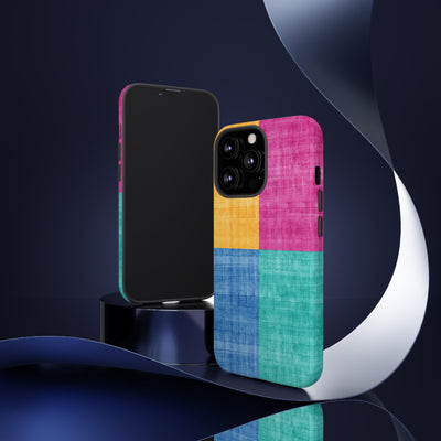 Impact Resistant, Colored Shapes, Cute Phone Cases for Samsung S24, S23, S22, S21, IPhone 15 pro Iphone 14 pro Iphone 13 IPhone 12 Iphone 11