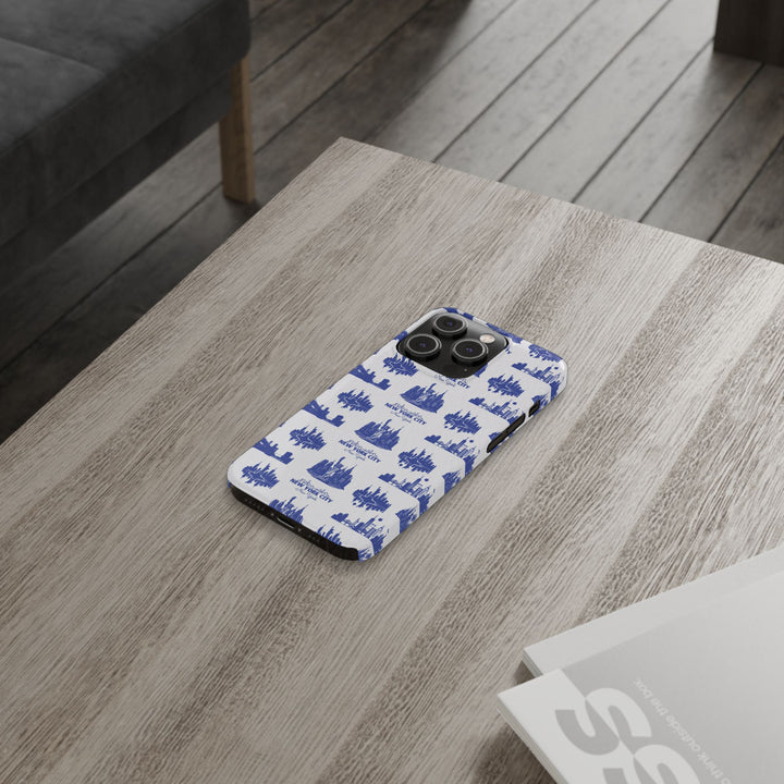 Slim New York Skyline Blue Collage Coquette Gift for Her Cute Phone Cases for Iphone 16 Pro Max | iPhone 15 Case | iPhone 15 Pro Max Case, Iphone 14, Iphone 14 Pro Max, Iphone 13 12 11 8 7 - Studio40ParkLane