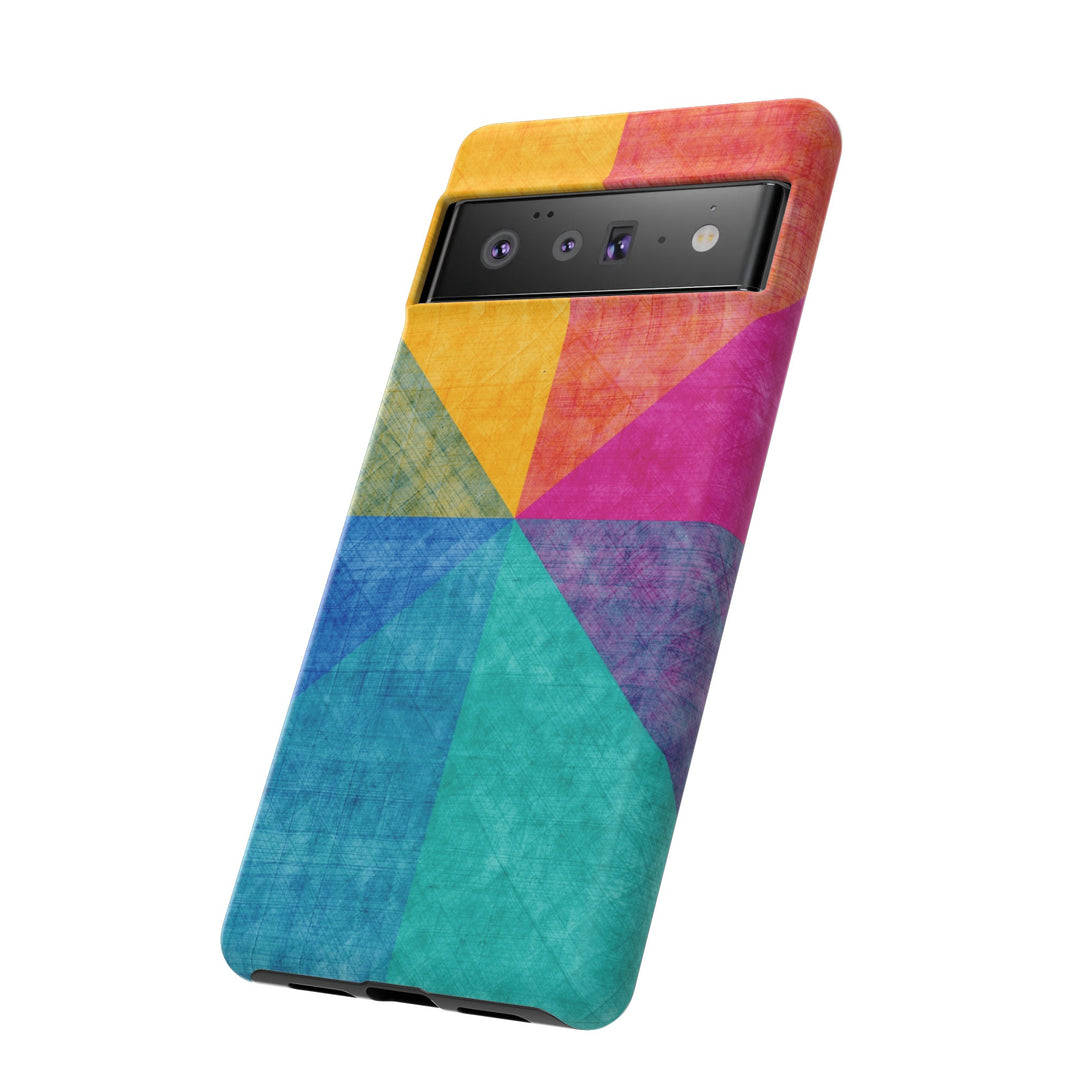 Impact Resistant, Colored Shapes, Cute Phone Cases for Samsung S24, S23, S22, S21, IPhone 15 pro Iphone 14 pro Iphone 13 IPhone 12 Iphone 11 - Studio40ParkLane