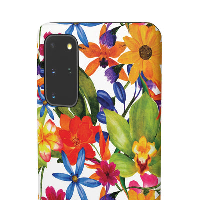 Snap Spring Flowers Cute Phone Cases for Samsung S24, S23, S22, S21, S20, Plus and Ultra, Iphone 16 Pro Max, Iphone 15, 14, 13, 12, 11, 10 - Studio40ParkLane
