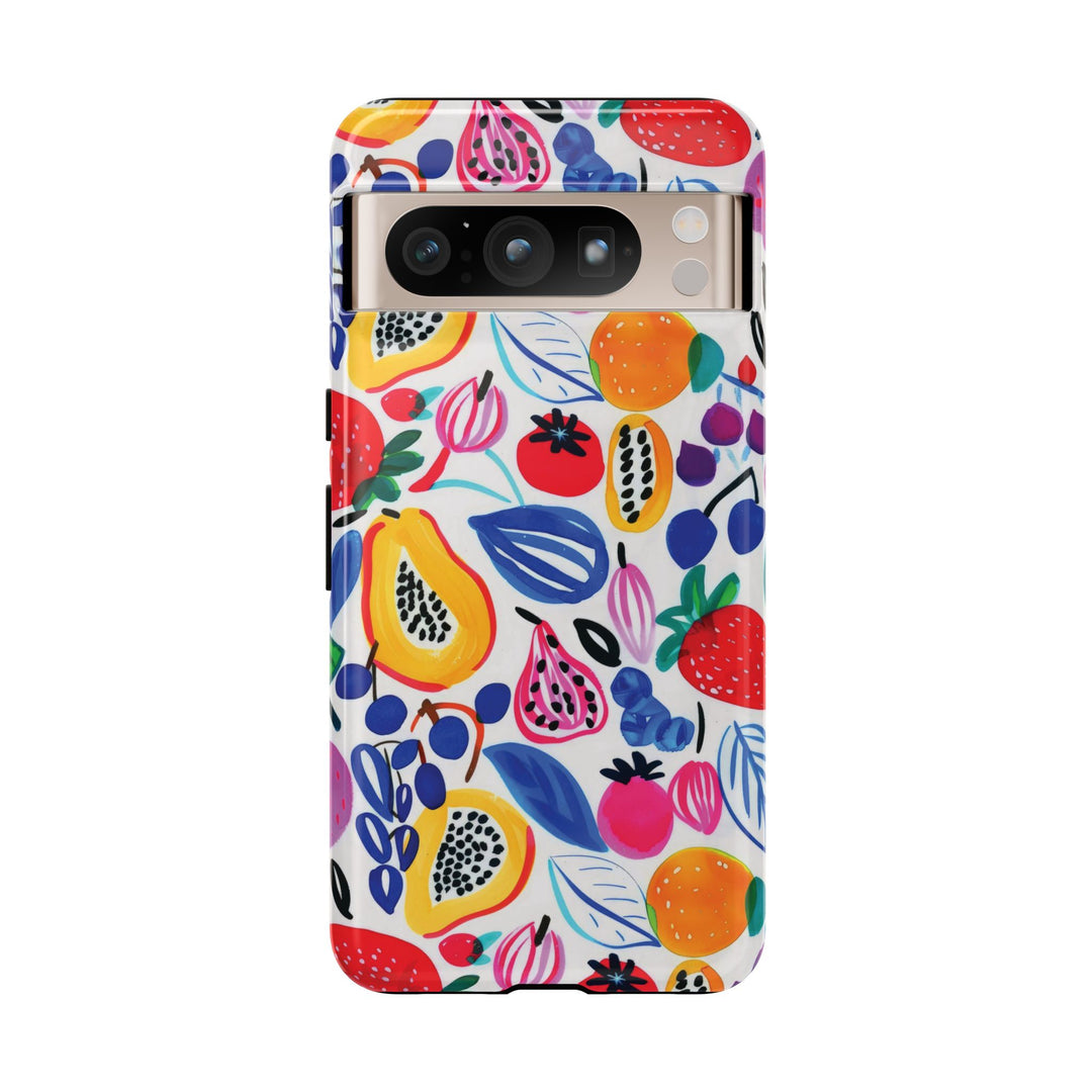 Premium Tough Summer Fruit Collage Gift for Her Cute Phone Cases for Samsung and Iphone, 16, 15, 14, S24, S23, S22, S21, S20, Plus, Ultra, Pro - Studio40ParkLane