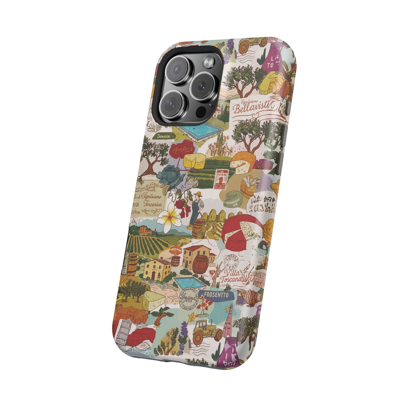 Italy Tuscany Coquette Collage Tough Magsafe Cute Phone Cases for Iphone | iPhone 17 Pro Max Case, Iphone 16, Iphone 15 14 13 12 11 10 9 - Studio40ParkLane
