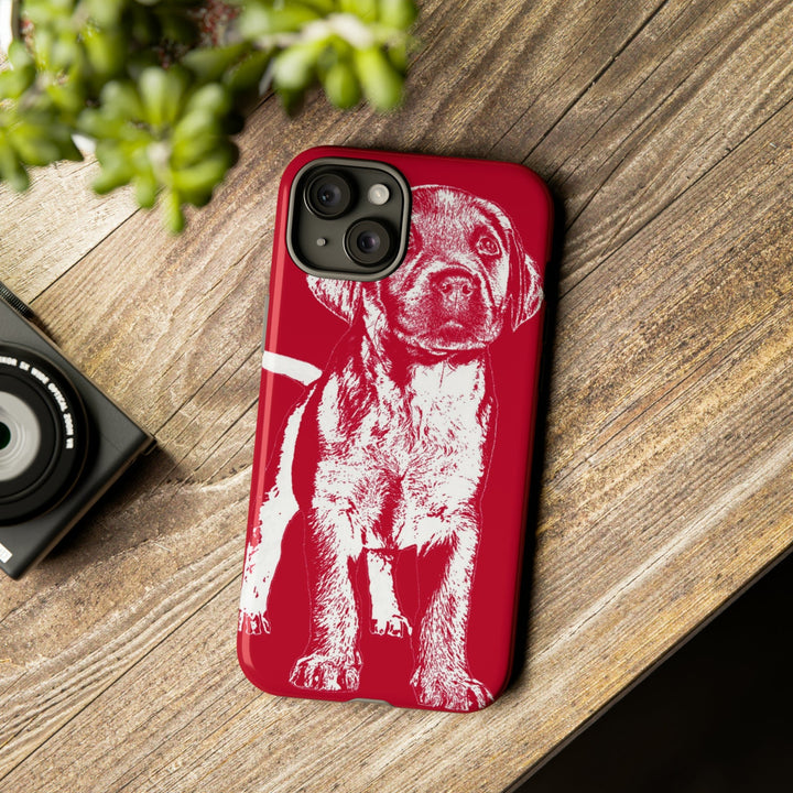 Cute IPhone Case | iPhone 15 Case | iPhone 15 Pro Max Case, Iphone 14 Case, Iphone 14 Pro Max Case IPhone Case for Dog Lovers, Puppy Dog Red - Studio40ParkLane