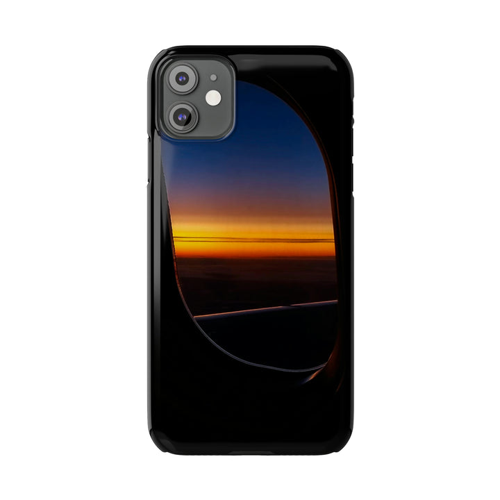 Slim Cute Phone Cases for Iphone - | iPhone 15 Case | iPhone 15 Pro Max Case, Iphone 14 Case, Iphone 14 Pro Max, Iphone 13, Airplane Window Sunset - Studio40ParkLane