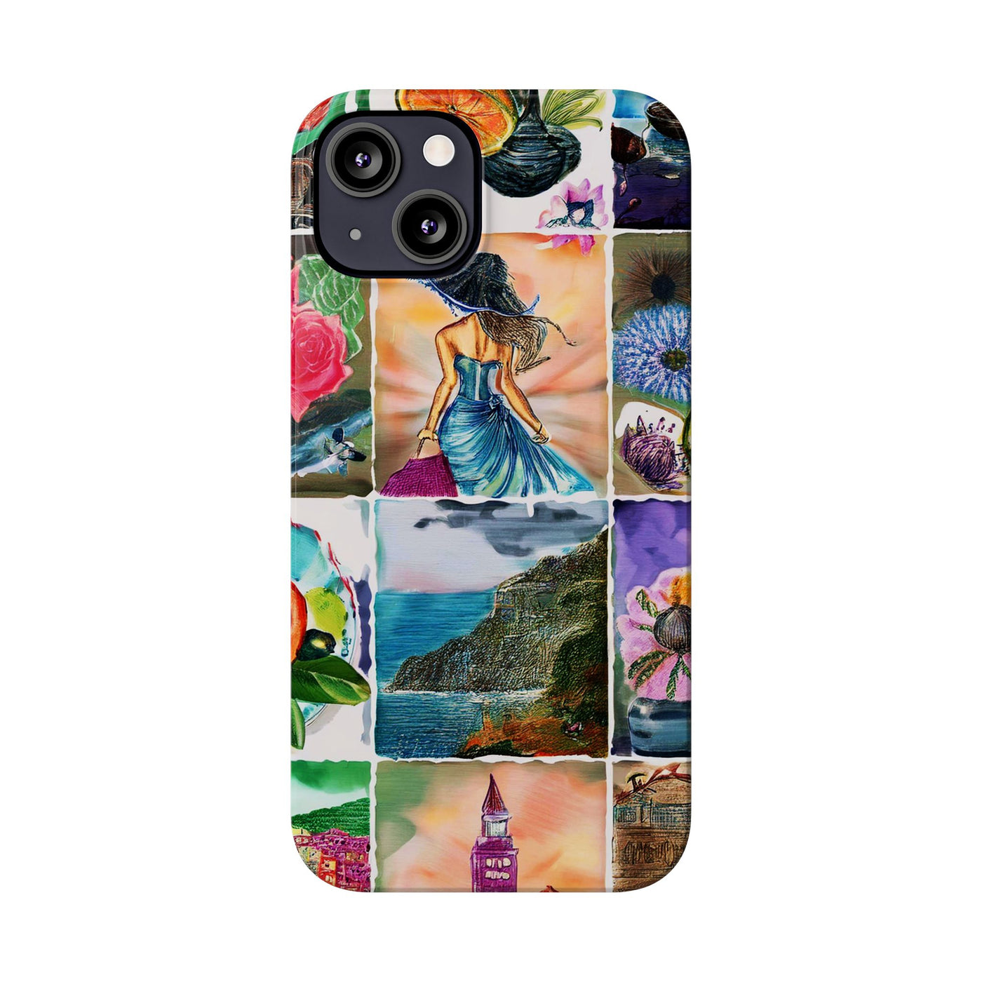 Slim Travel Coquette Collage Slim Cute Phone Cases for Iphone  | iPhone 15 Case | iPhone 15 Pro Max Case, Iphone 14, Iphone 14 Pro Max, Iphone 13