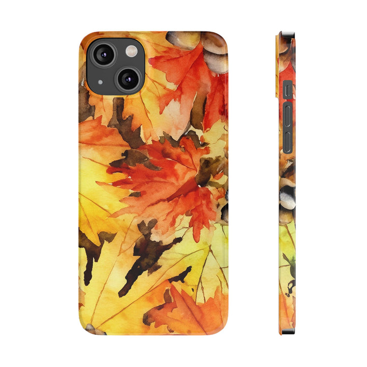 Slim Fall Leaves Slim Cute Phone Cases for Iphone | iPhone 15 Case | iPhone 15 Pro Max Case, Iphone 14, Iphone 14 Pro Max, Iphone 13 - Studio40ParkLane