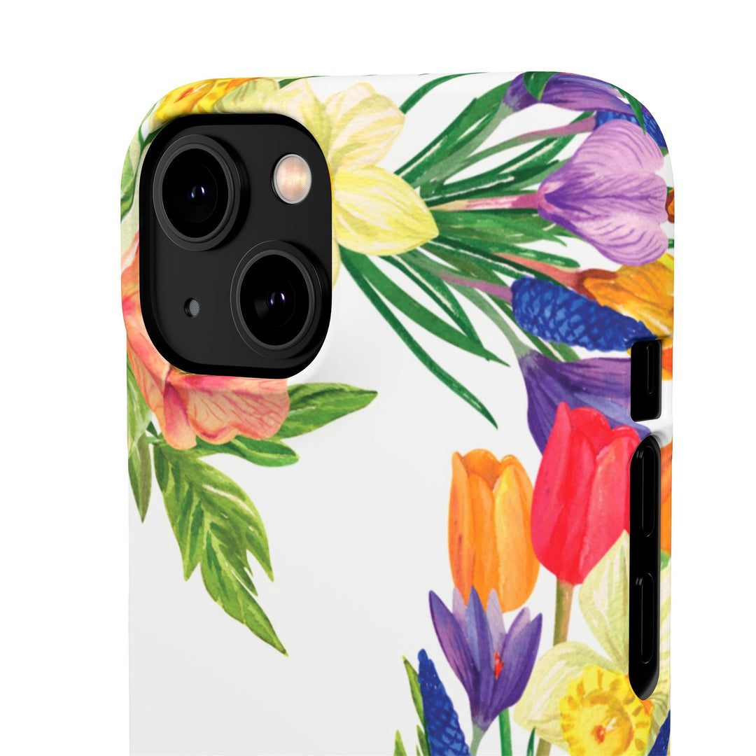 Sleek Snap Spring Summer Flowers Cute Phone Case for iPhone 16 15 14 13 12 11 X Xs Max Xr Pro Plus Samsung Galaxy S24 S23 S22 S21 S20 Ultra