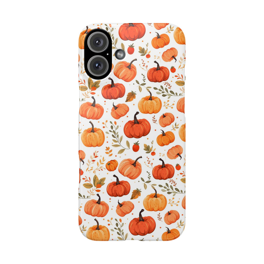 Slim Fall Autumn Pumpkins Gift for Her Cute Phone Cases for Iphone 16 | iPhone 15 Case | iPhone 15 Pro Max Case, Iphone 14, Iphone 14 Pro Max, Iphone 13, Slim - Studio40ParkLane