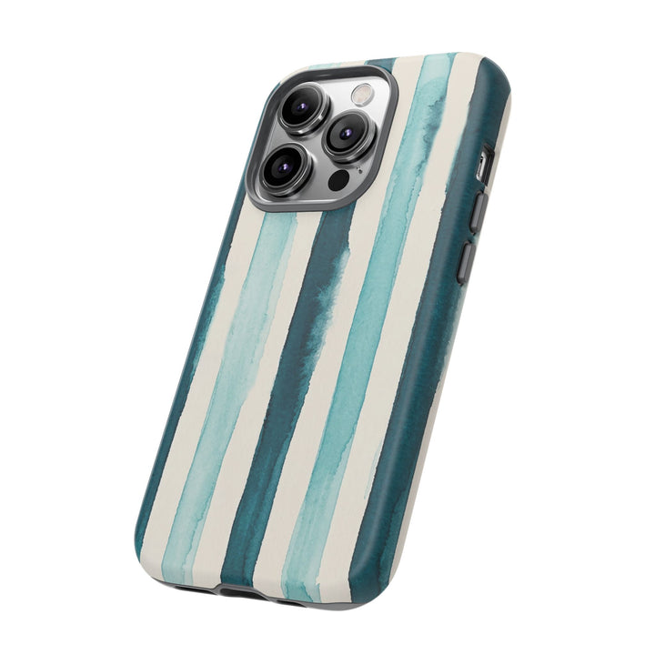Tough Cute Green Stripes Phone Case, for IPhone 17 Pro Max | Iphone 17 Air, Iphone 16, IPhone 15, 14 13 12, Samsung Galaxy S26, S25, S24, S23