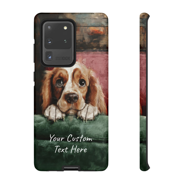 Personalize this Cute Samsung Phone Case | Cocker Spaniel Dog Samsung Phone Case | Galaxy S23, S22, S21, S20 | Customized Samsung Case - Studio40ParkLane