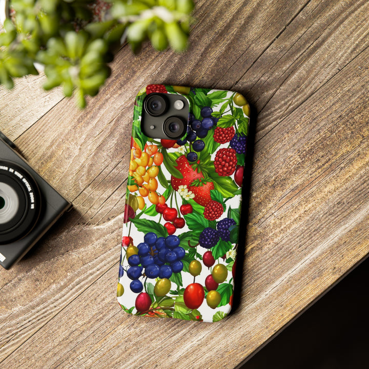 Slim Cute Phone Cases for Iphone - | iPhone 15 Case | iPhone 15 Pro Max Case, Iphone 14 Case, Iphone 14 Pro Max, Iphone 13, Summer Mixed Fruit - Studio40ParkLane