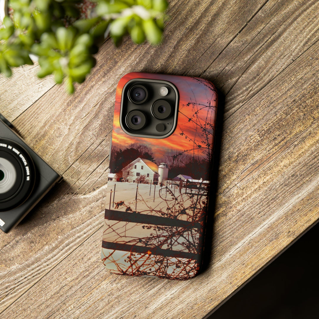 Cool Phone Case | Winter Sunset, For iPhone 15 Case | iPhone 15 Pro Case, Iphone 14 Case, Iphone 14 Pro Max Case, Protective Iphone Case - Studio40ParkLane