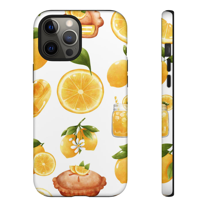 Impact Resistant, Lemon Fruit Pie, Cute Phone Cases for Samsung S24, S23, S22, S21, IPhone 15 pro Iphone 14 pro Iphone 13 IPhone 12 Iphone 11 - Studio40ParkLane