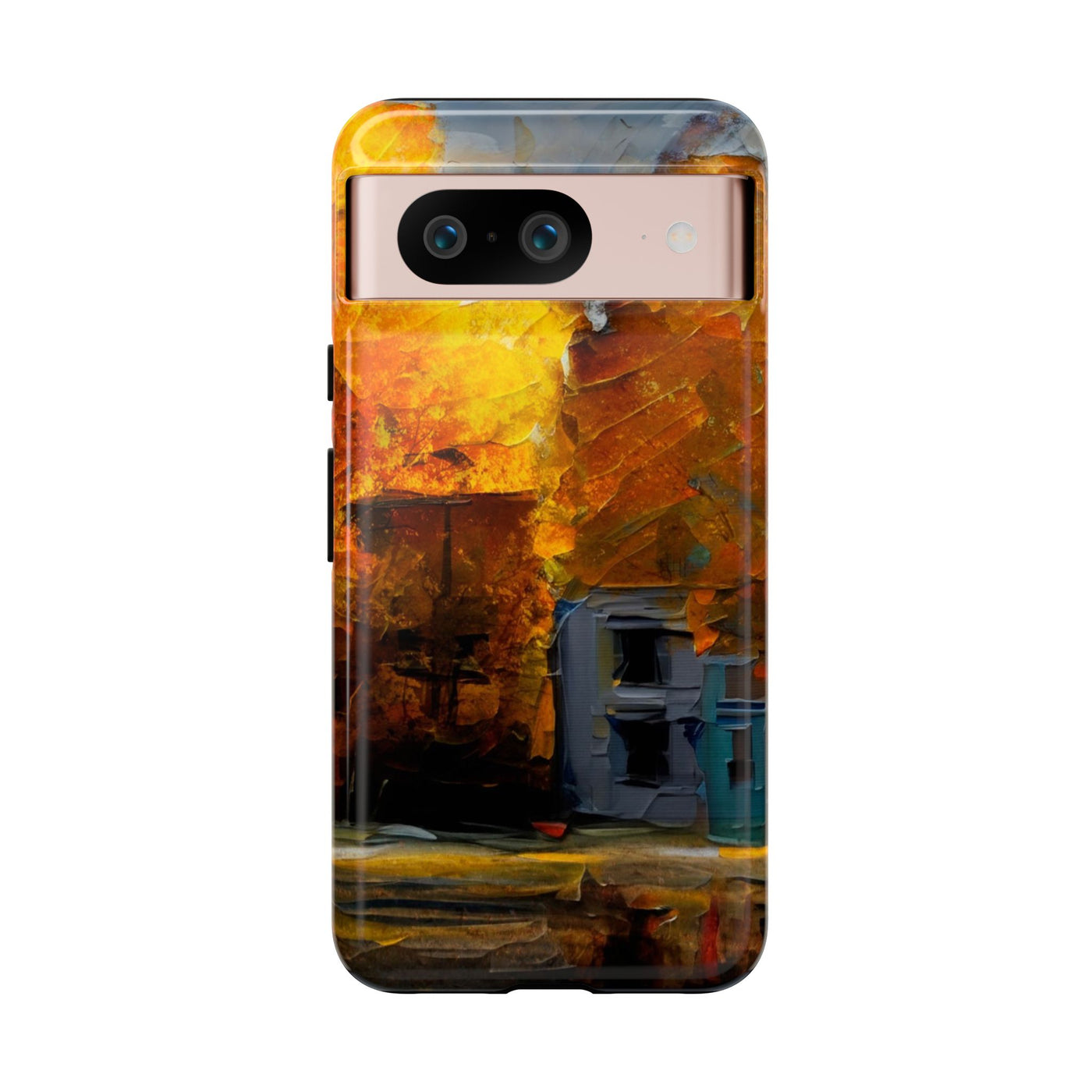 Impact Resistant, Fall Leaves Oil Painting, Cute Phone Cases for Samsung S24, S23, S22, S21, IPhone 15 pro Iphone 14 pro Iphone 13 IPhone 12 Iphone 11