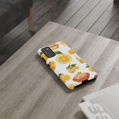 Impact Resistant, Lemon Fruit Pie, Cute Phone Cases for Samsung S24, S23, S22, S21, IPhone 15 pro Iphone 14 pro Iphone 13 IPhone 12 Iphone 11