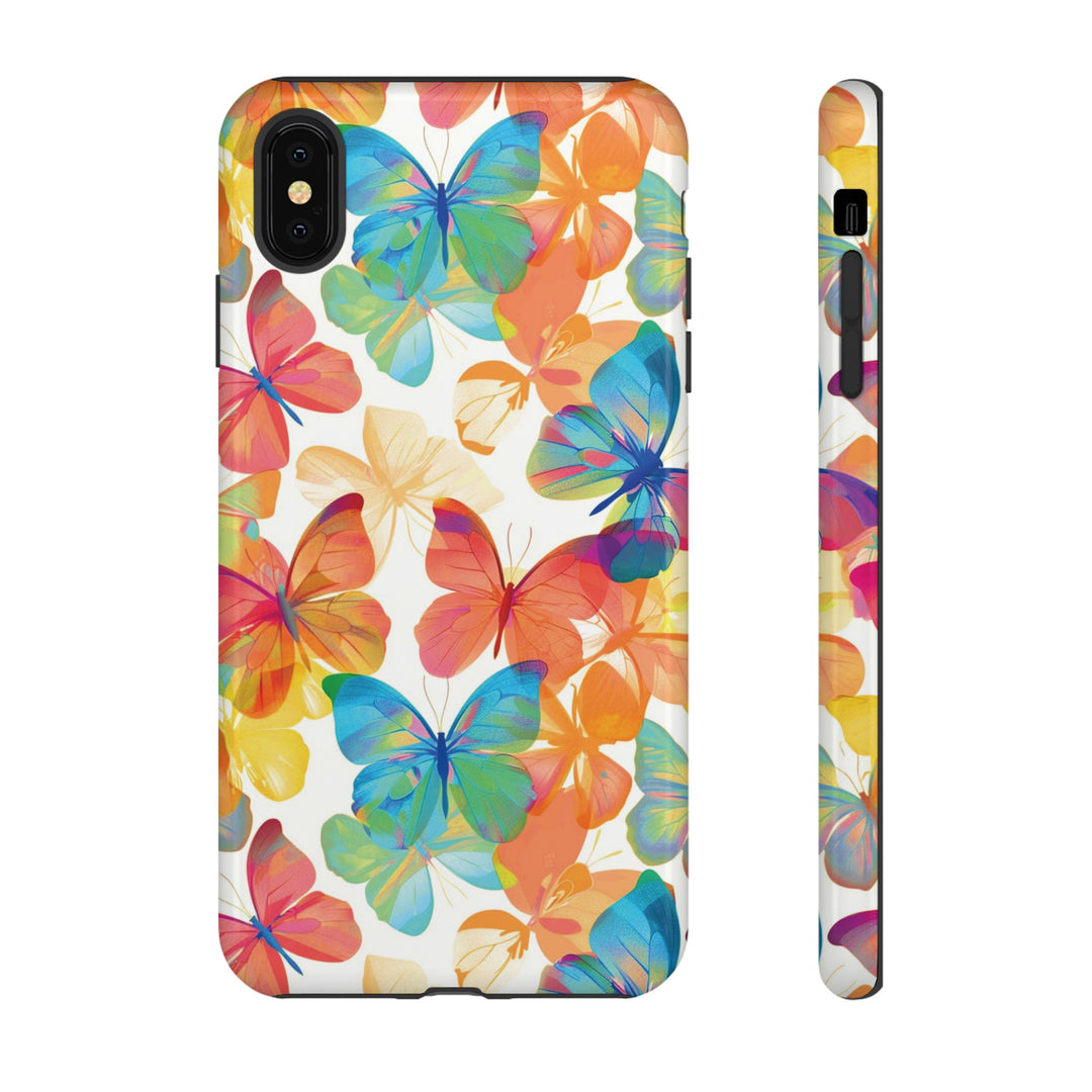 Cute Samsung Case | Cool Iphone Case | Summer Bright Butterflies, Samsung S24, S23, S22, S21, IPhone 15 Case | Iphone 14 Case, Iphone 13 Case - Studio40ParkLane