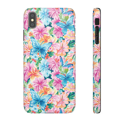 Snap Butterflies Flowers Cute Phone Cases for Samsung S24, S23, S22, S21, S20, Plus and Ultra, Iphone 16 Pro Max, Iphone 15, 14, 13, 12, 11, 10 - Studio40ParkLane