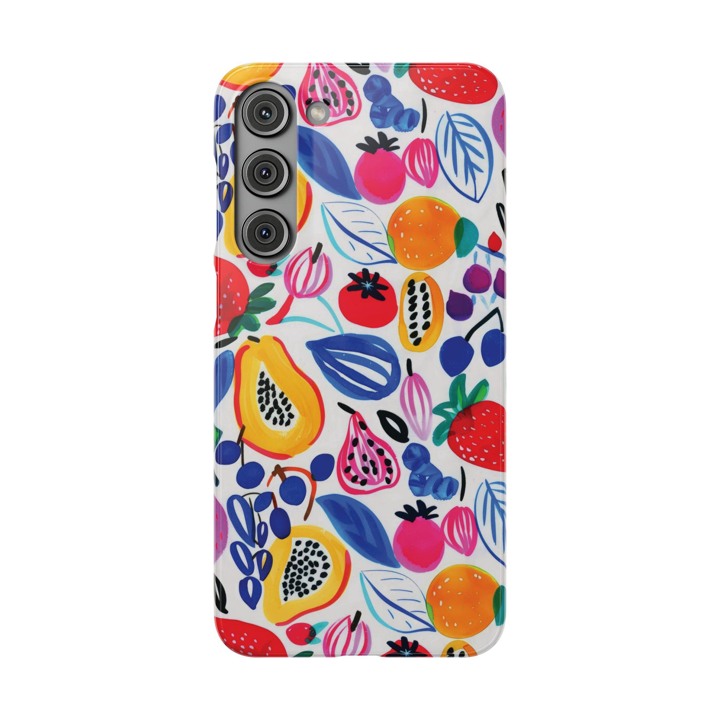 Snap Summer Fruit Gift for Her Cute Phone Cases for Samsung Galaxy S24, S23, S22, S21, S20, Plus, Ultra, Iphone 16, 15, 14, Pro and Max