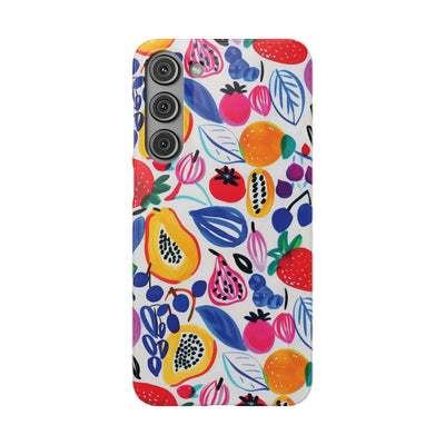 Snap Summer Fruit Gift for Her Cute Phone Cases for Samsung Galaxy S24, S23, S22, S21, S20, Plus, Ultra, Iphone 16, 15, 14, Pro and Max