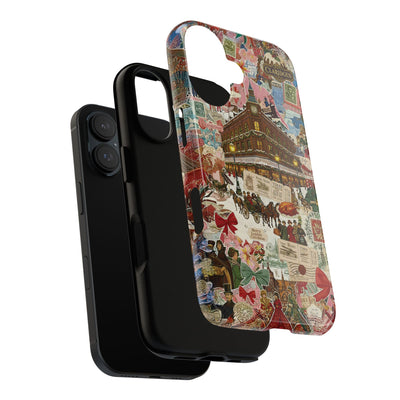 Aesthetic Tough London Coquette Collage Premium Phone Case - For iPhone 17 Pro Max iPhone 16 Pro iPhone 15 Iphone 14 Plus 13 Pro 12 11 10 XR - Studio40ParkLane